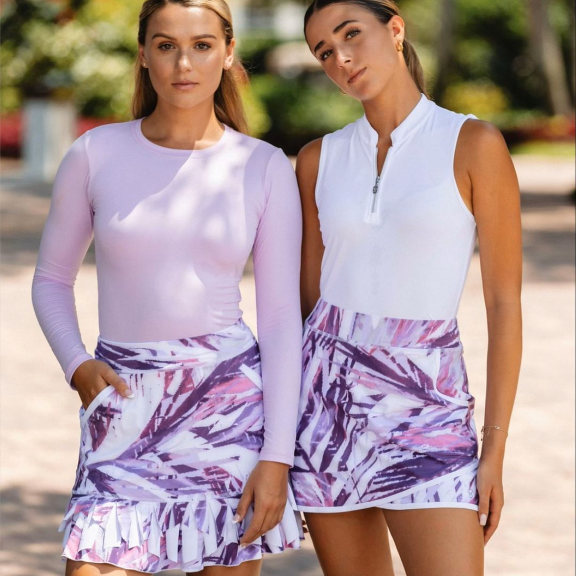 2025’s Top 10 Most Asked Questions About Tennis Skirts - two women wearing Sofibella's tennis attire