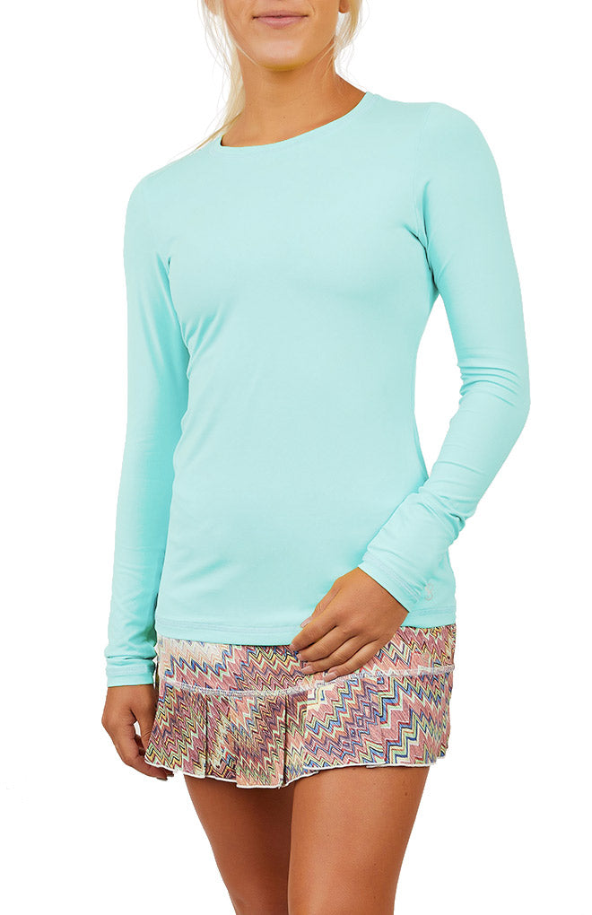 Sofibella Women's UV Long Sleeve Shirt, Large, Bubble