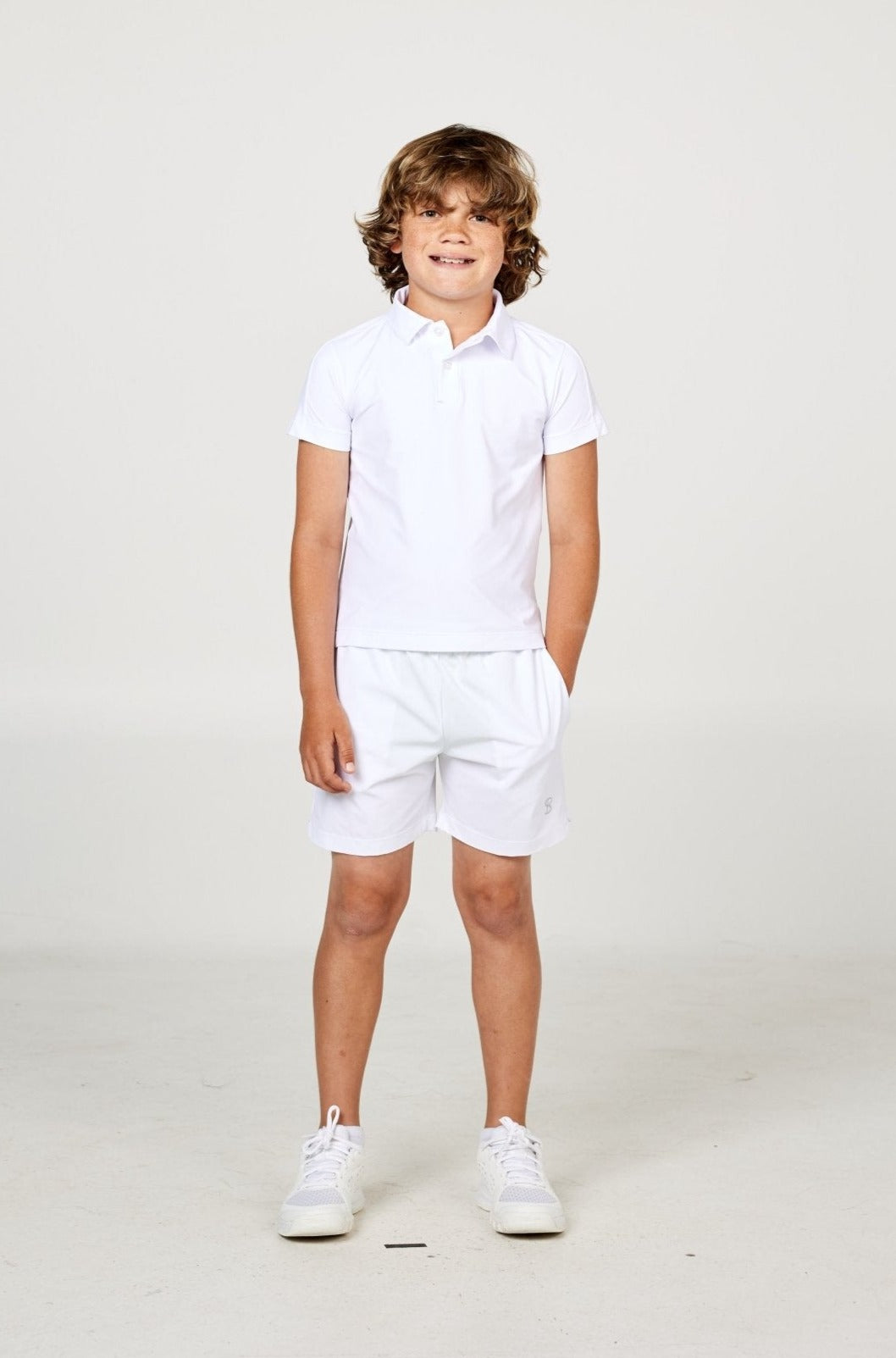 Sofibella Energy Boy s Short Sleeve Tennis Polo Top