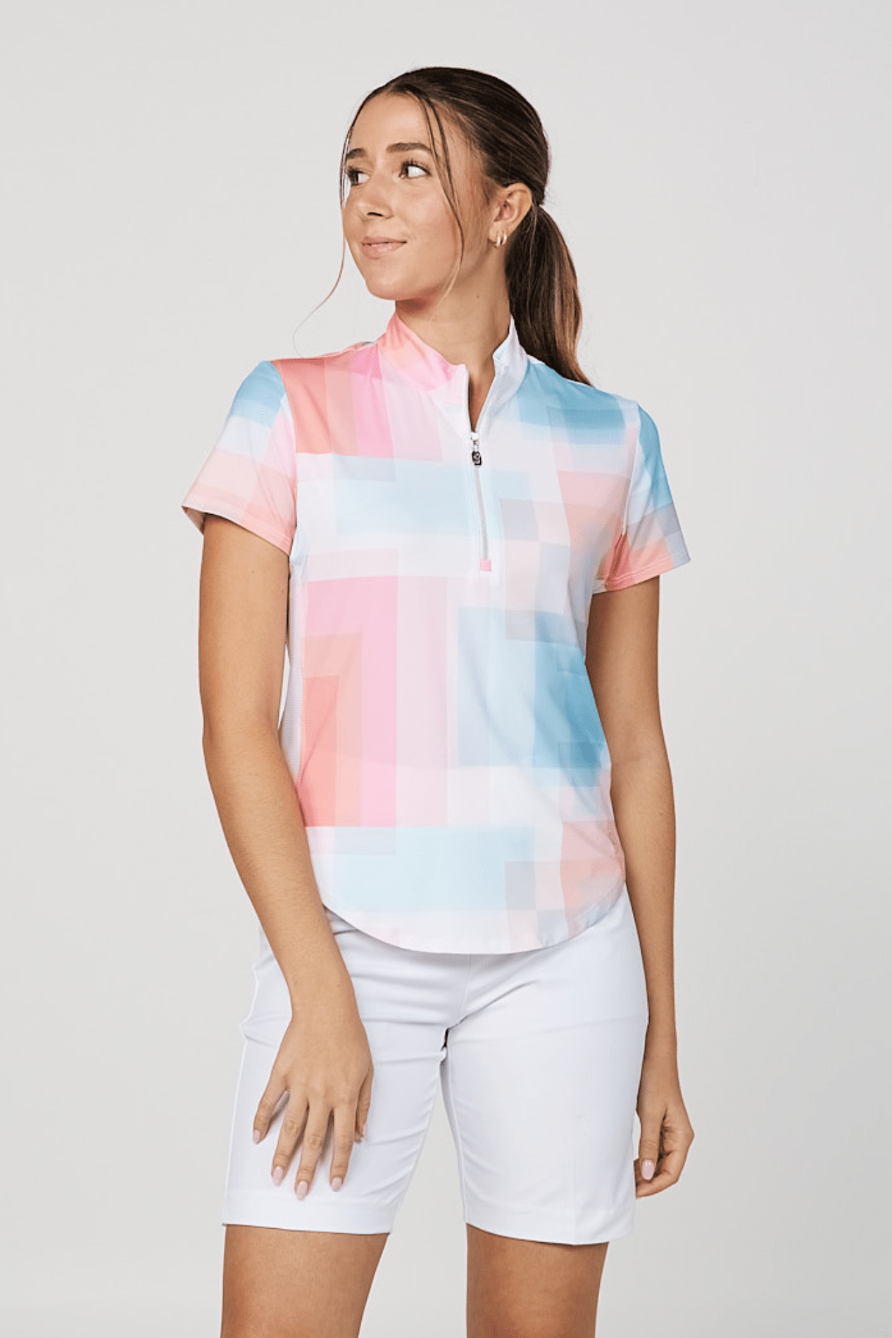 Women's Golf Short Sleeve - Shades of Pink - Sofibella